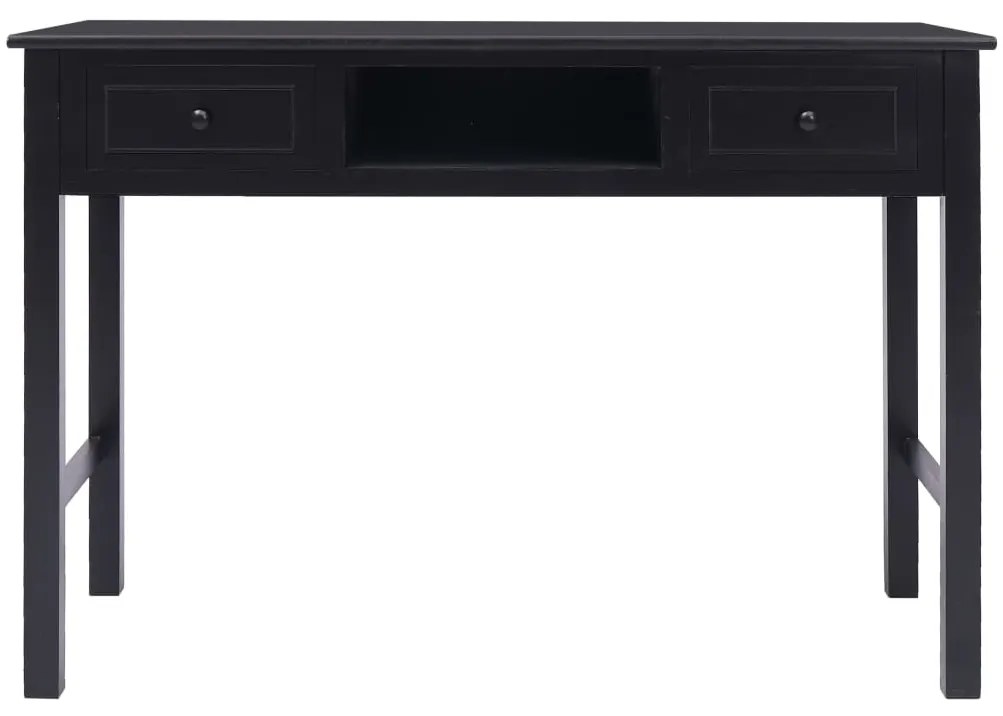 vidaXL Γραφείο Μαύρο 110 x 45 x 76 εκ. Ξύλινο