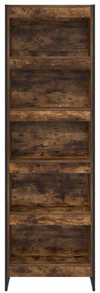 vidaXL Βιβλιοθήκη 2 pcs Καπνιστό Δρύς 80 x 30 x 155 εκ