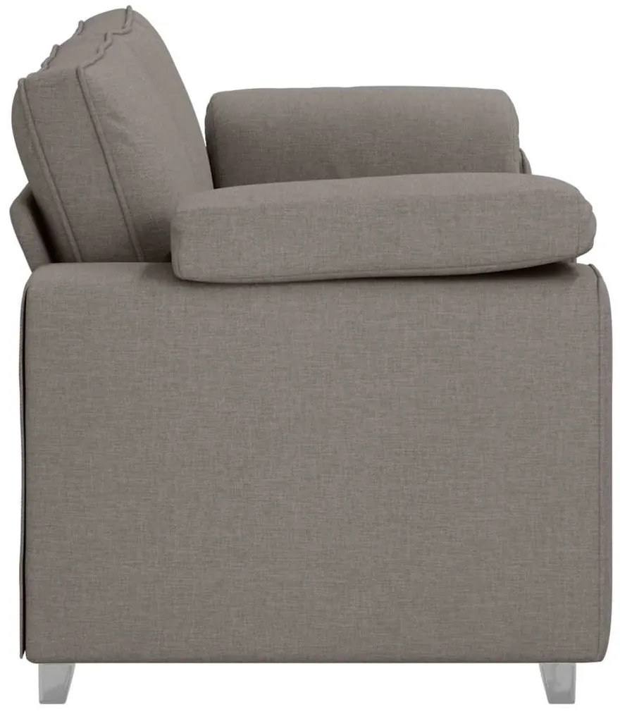 vidaXL Καναπές με μαξιλάρι Taupe 180 x 77 x 82 εκ ύφασμα