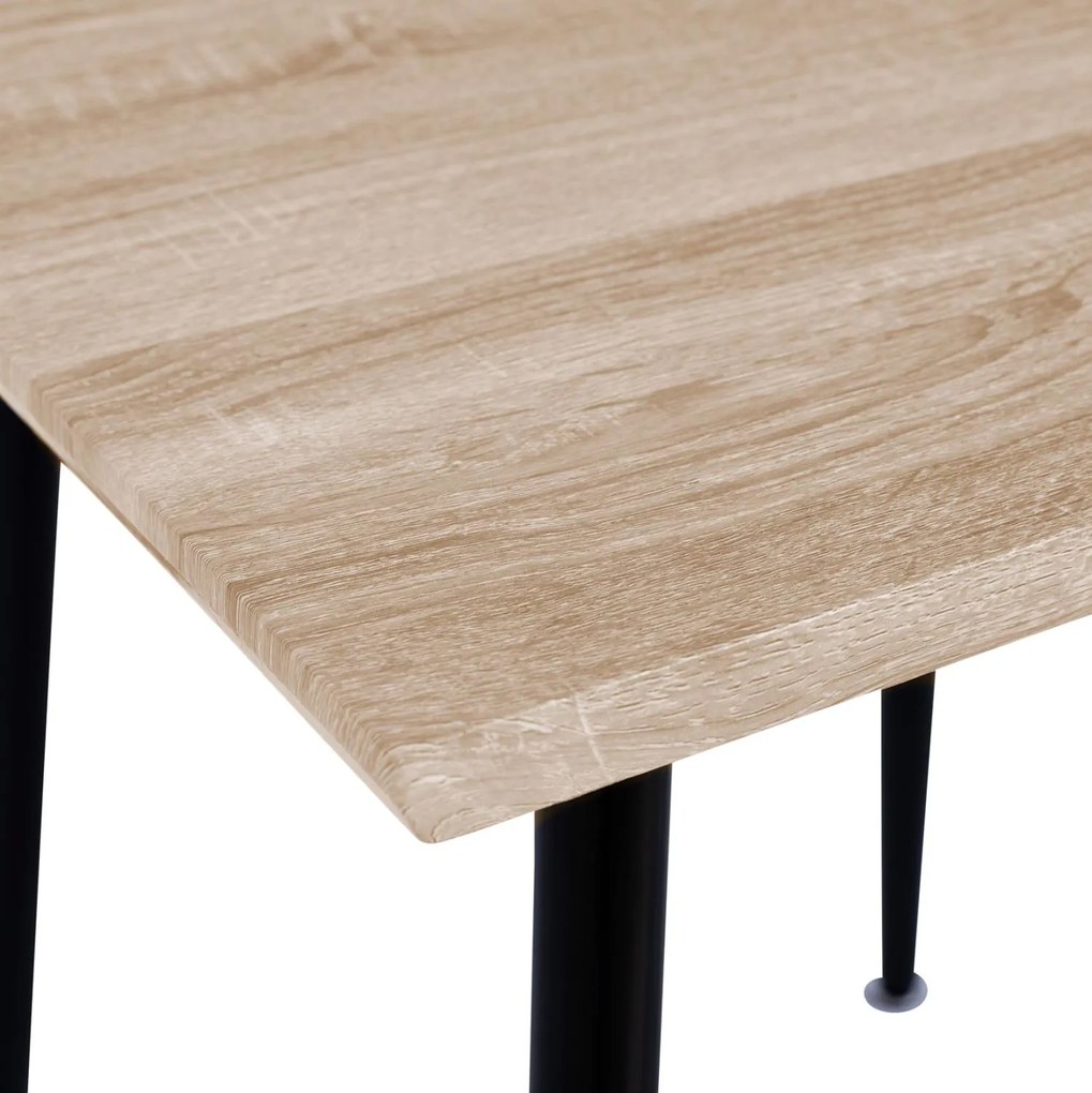 Τραπέζι Τραπεζαρίας PALOMA 70 Sonoma με Μαύρα πόδια 70x70x76,5 εκ. 70x70x76.5 εκ.