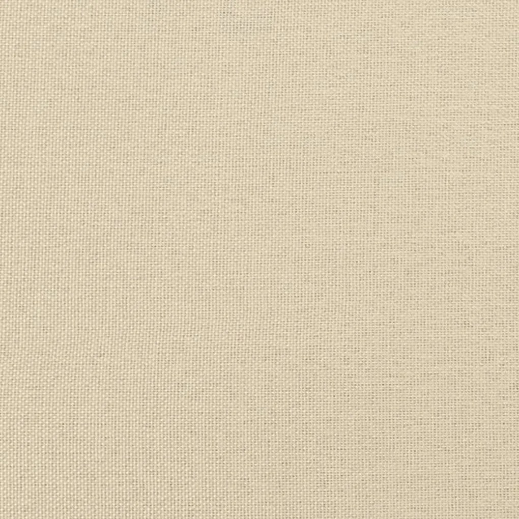 Κρεβάτι Boxspring με Στρώμα Κρεμ 140x190 εκ. Υφασμάτινο - Κρεμ