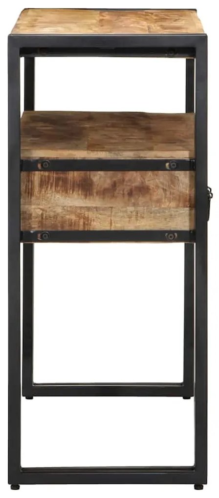 vidaXL Τραπέζι κονσόλας Καφέ 90 x 33 x 75 εκ Στερεό ξύλο μάνγκο