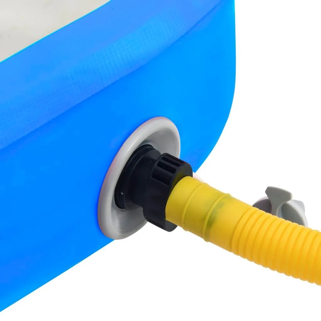 Στρώμα Ενόργανης Φουσκωτό Μπλε 600 x 100 x 20 εκ. PVC με Τρόμπα - Μπλε