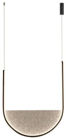 Κρεμαστό Φωτιστικό Οροφής 40cm LED 28W IP20 3000-4000K Zambelis-23164-Μαύρο 23164