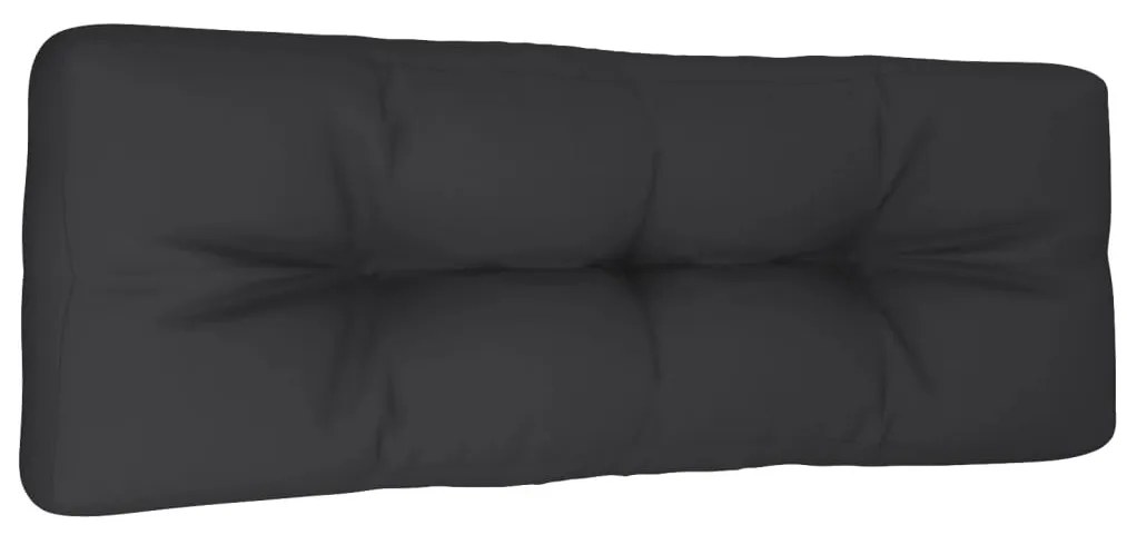 vidaXL Μαξιλάρι Παλέτας Μαύρο 120 x 40 x 12 εκ. Υφασμάτινο