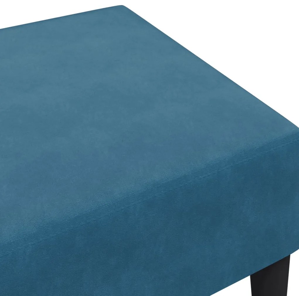 vidaXL Υποπόδιο Μπλε 77x55x31 εκ. Βελούδινο