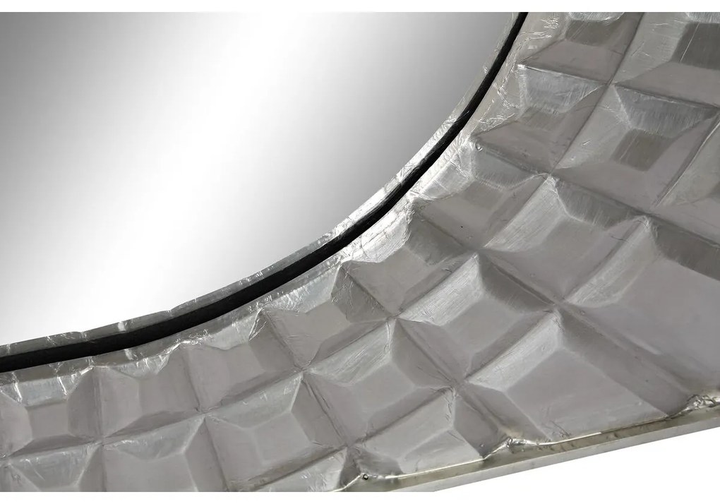 Τοίχο καθρέφτη DKD Home Decor Ασημί Σύγχρονη 154 x 4 x 92 cm