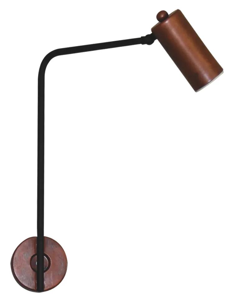 Φωτιστικό Τοίχου - Απλίκα HL-3534-1 ARIEL BLACK WALL LAMP - Μέταλλο - 77-3934