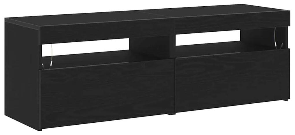 vidaXL Ντουλάπι TV 2 pcs Μαύρο 60 x 35 x 40 εκ. Επεξεργασμένο ξύλο