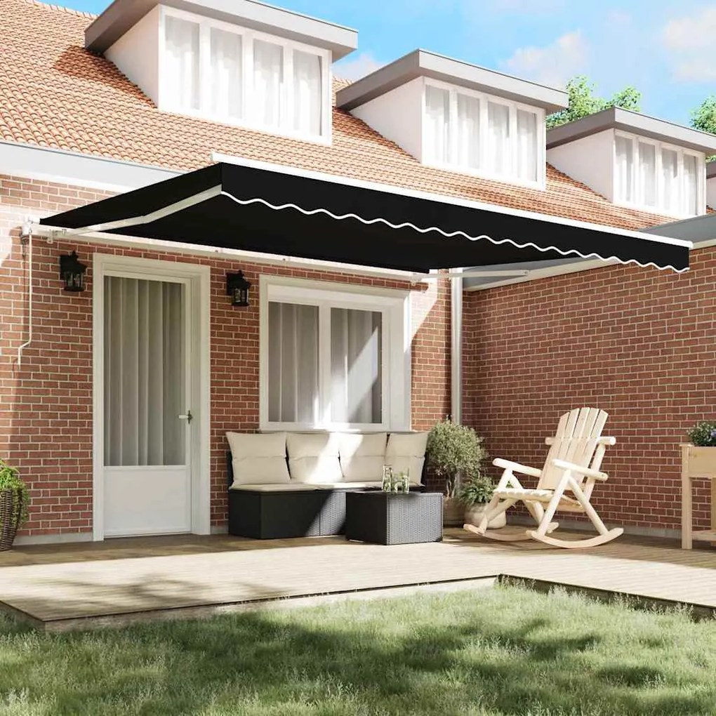 vidaXL Σκηνίτσα Αναδιπλούμενη 400 x 350 εκ Μαύρο