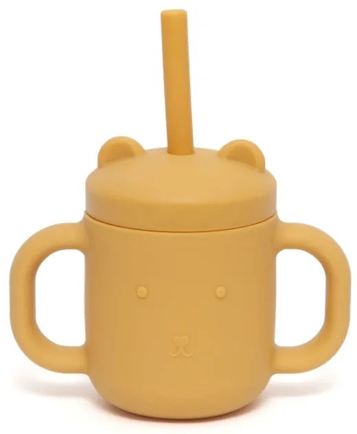 Ποτήρι Σιλικόνης Με Καλαμάκι 175ml Ochre Petit Monkey PTM-SCLS6