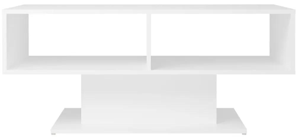 Τραπεζάκι Σαλονιού Λευκό 103,5 x 50 x 44,5 εκ. από Μοριοσανίδα - Λευκό