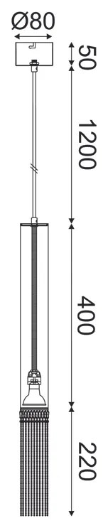 ΚΡΕΜΑΣΤΟ ΦΩΤΙΣΤΙΚΟ 1XGU10 DOHA ΧΡΥΣΟ ΜΕΤ/ΚΟ IP20 D6XD8XH187CM - YL22291PLG - YL22291PLG