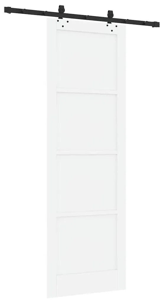 vidaXL Σετ Συρόμενης Πόρτας ORKDAL Λευκό και μαύρο 78 x 232 cm