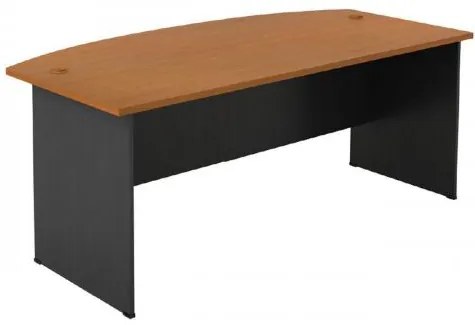 ΓΡΑΦΕΙΟ-Α Dark Grey/Cherry 180x90x74cm ΕΟ130,3