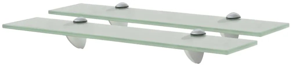 vidaXL Ράφια Τοίχου 2 τεμ. 8 χιλ. 50 x 10 εκ. Γυάλινα