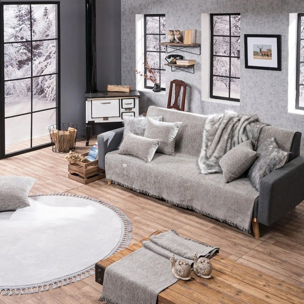 Ριχτάρι Utah 11 Grey Teoran Armchair 180x150cm Ακρυλικό-Πολυέστερ