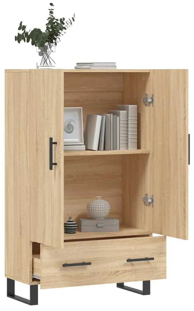 vidaXL Ντουλάπα Sonoma Δρυς 69,5 x 31 x 115 εκ. από Επεξεργασμένο Ξύλο