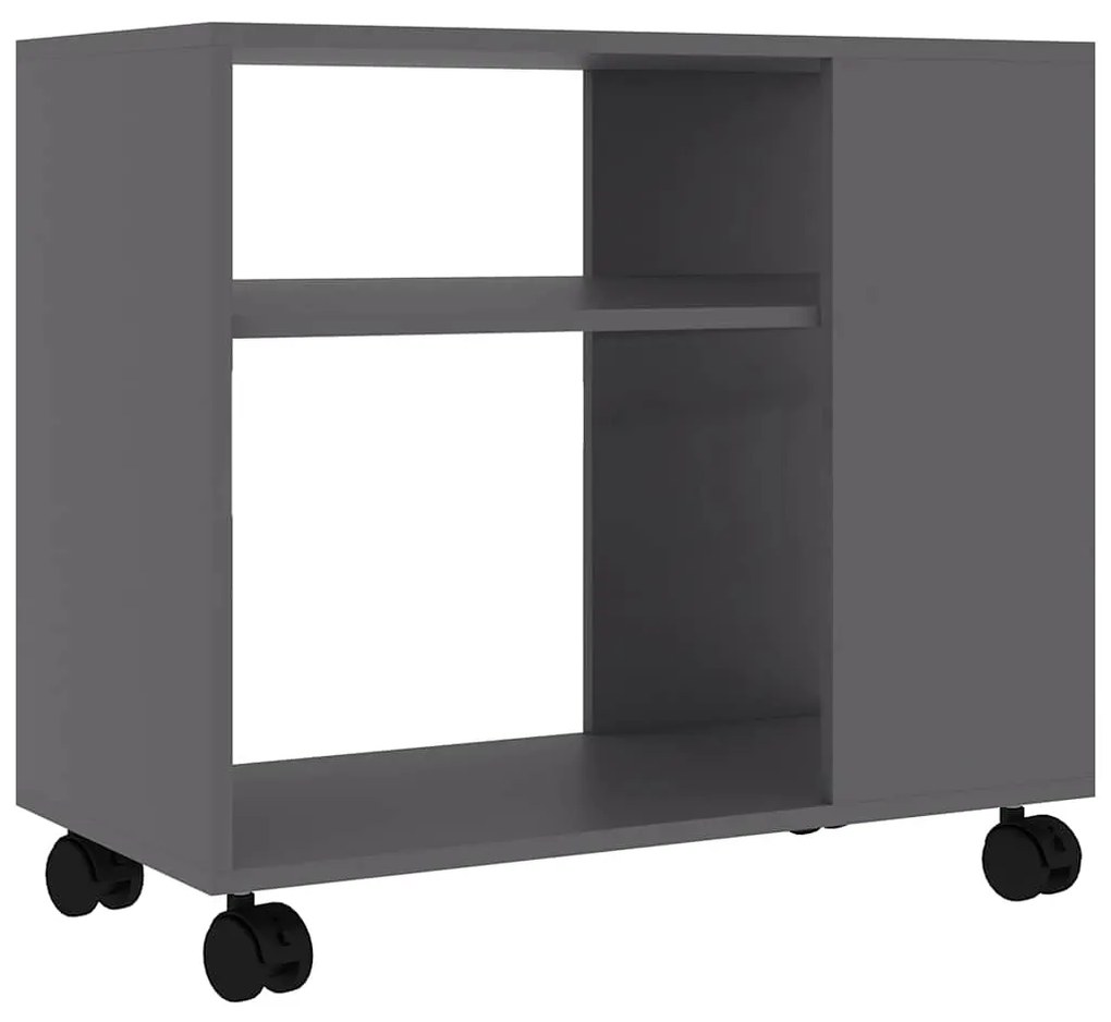 vidaXL Τραπέζι Βοηθητικό Γκρι 70 x 35 x 55 εκ. από Επεξεργασμένο Ξύλο