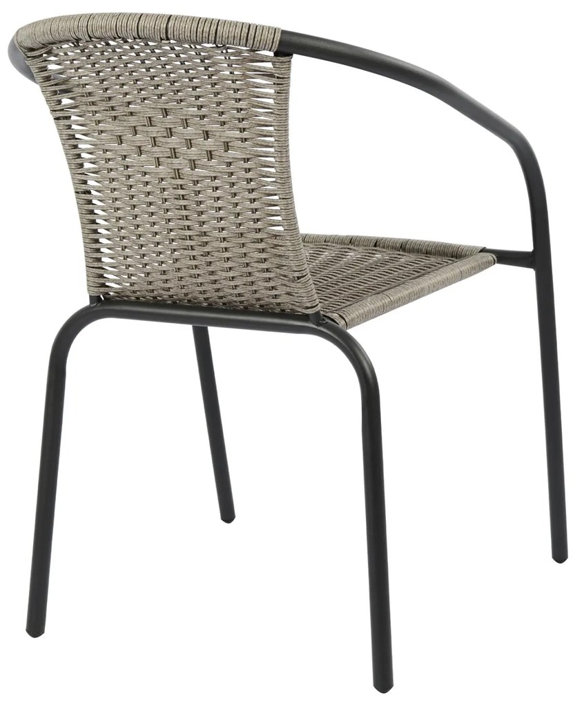 ΠΟΛΥΘΡΟΝΑ ΚΑΡΕΚΛΑ CAMEL  ΓΚΡΙ ΜΕΤΑΛΛΙΚΗ ΜΕ WICKER 48x48-53x72 εκ.