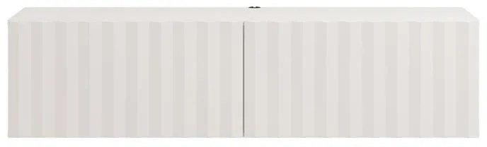 Έπιπλο τηλεόρασης ANTIBES 128 2K2V Λευκό - Λευκό ματ 128x42x32εκ. 128x42x32 εκ.