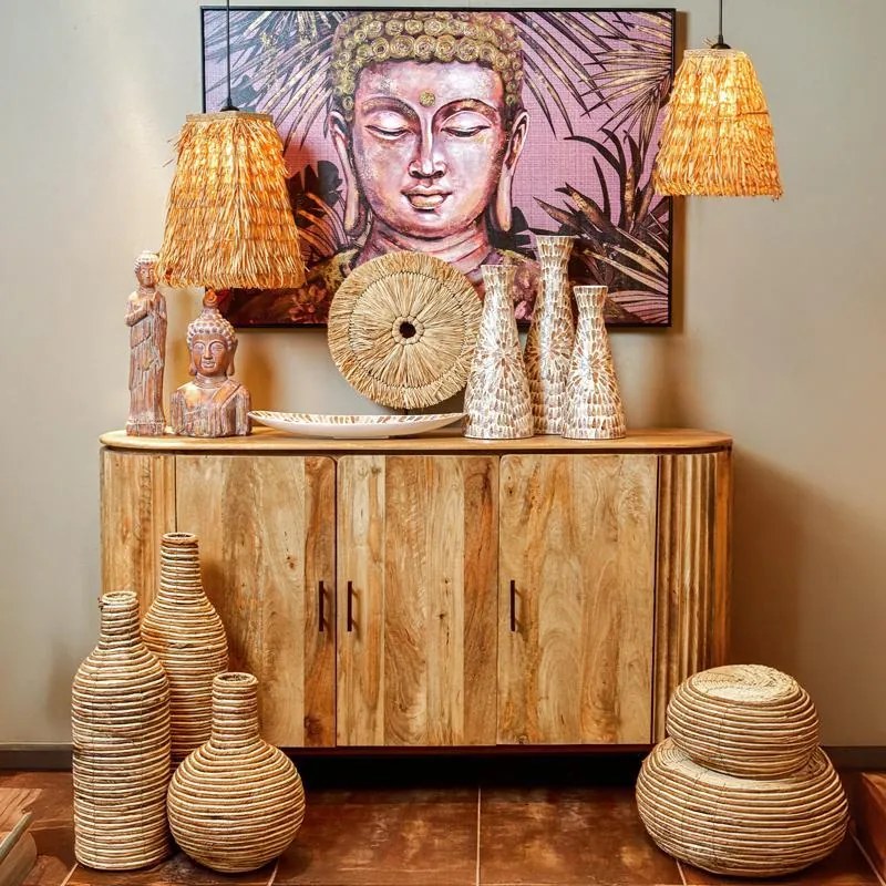Κομότα - Μπουφές Bhopal Fylliana Golden Brown 160x40x90 εκ. 160x40x90 εκ.