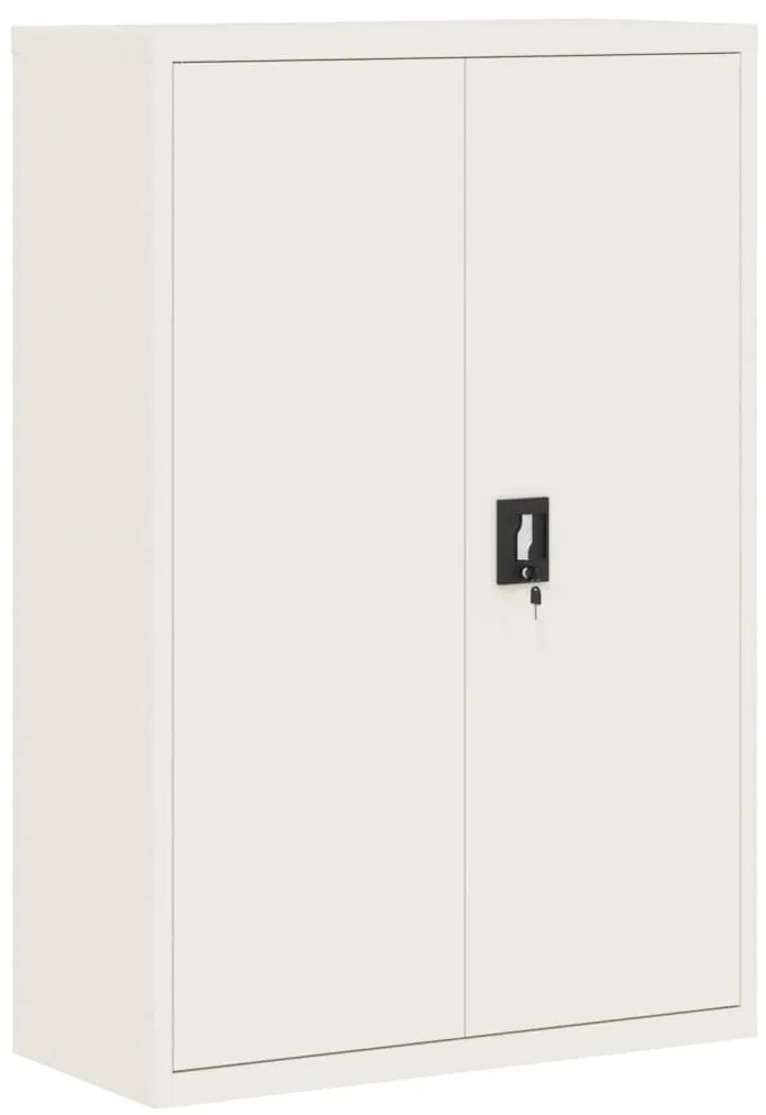 vidaXL Αρχειοθήκη Λευκή 90 x 40 x 140 εκ. Ατσάλινη