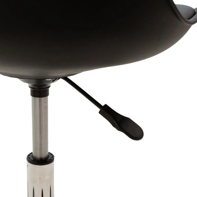 Καρέκλα γραφείου εργασίας Gaston II PP-PU μαύρο 48x57x90 εκ.