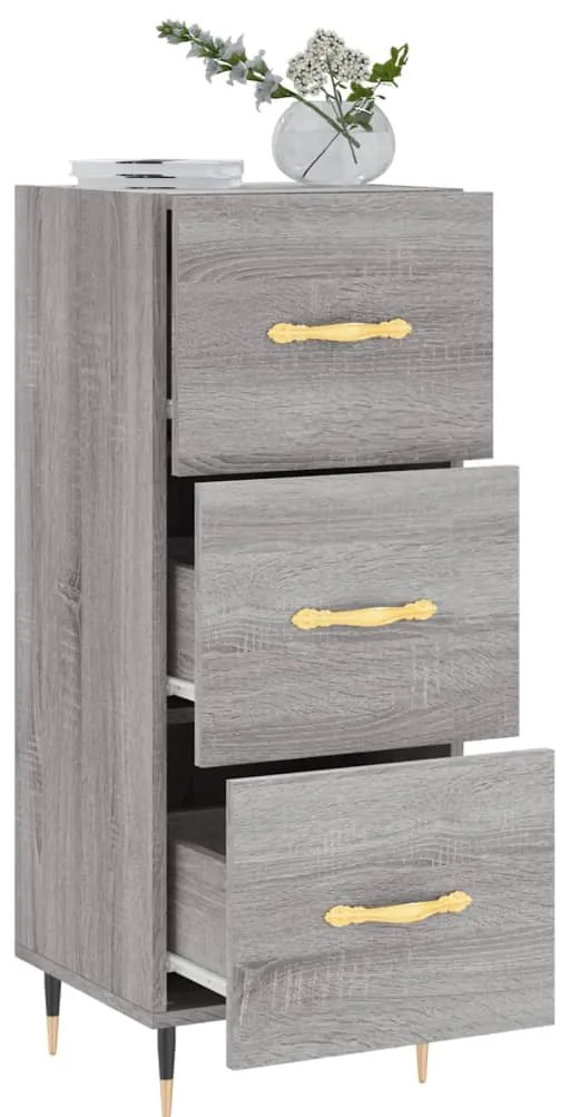 vidaXL Ντουλάπι Γκρι Sonoma 34,5x34x90 εκ. από Επεξεργασμένο Ξύλο