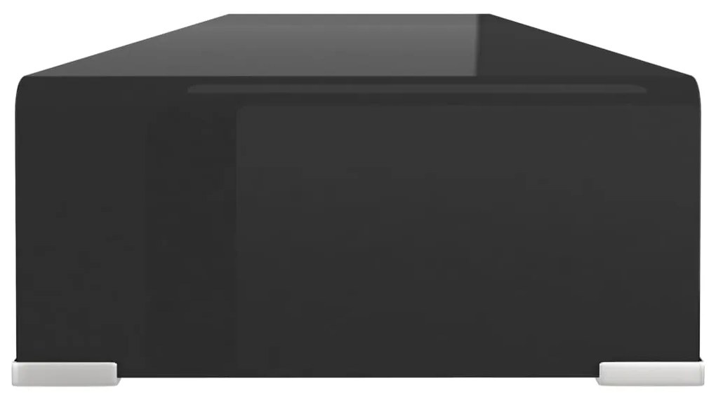 vidaXL Βάση Τηλεόρασης/Οθόνης Μαύρη 100 x 30 x 13 εκ. Γυάλινη