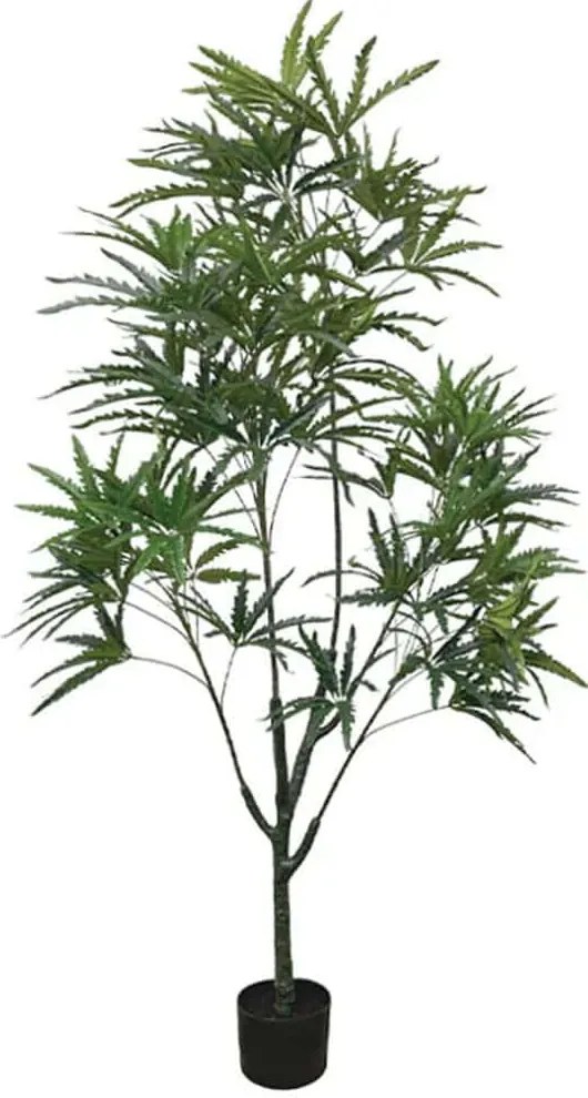 Τεχνητό Δέντρο Σε Κασπώ Μελικοκιά 04-10017 190cm Green Marhome Συνθετικό Υλικό