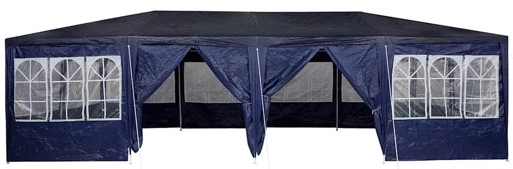vidaXL Σκηνή Πάρτυ Μπλε και άσπρο 800 x 400 x 266 εκ