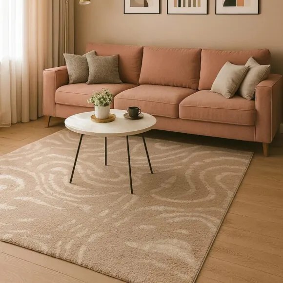 Beauty Home Χαλί Puffy Art 9656 Μπεζ 200x290