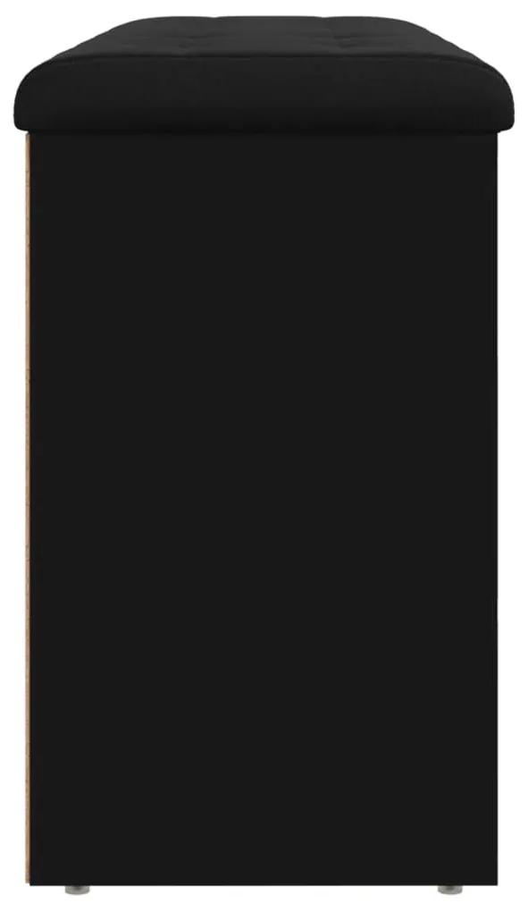Παπουτσοθήκη Μαύρη 102 x 32 x 50 εκ. από Επεξεργασμένο Ξύλο - Μαύρο