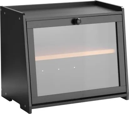 VEVOR Double Layer Bread Box for Kitchen Counter Bamboo Storage Bread Container