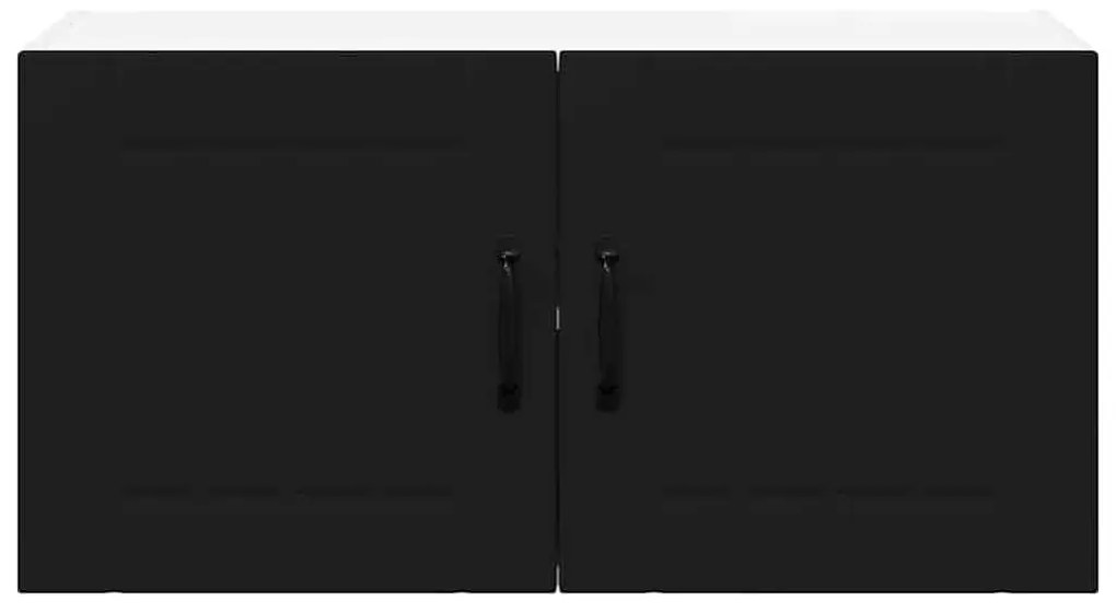 vidaXL Ντουλάπα Κουζίνας Μαύρο 80 x 31 x 40 εκ Επεξεργασμένο ξύλο