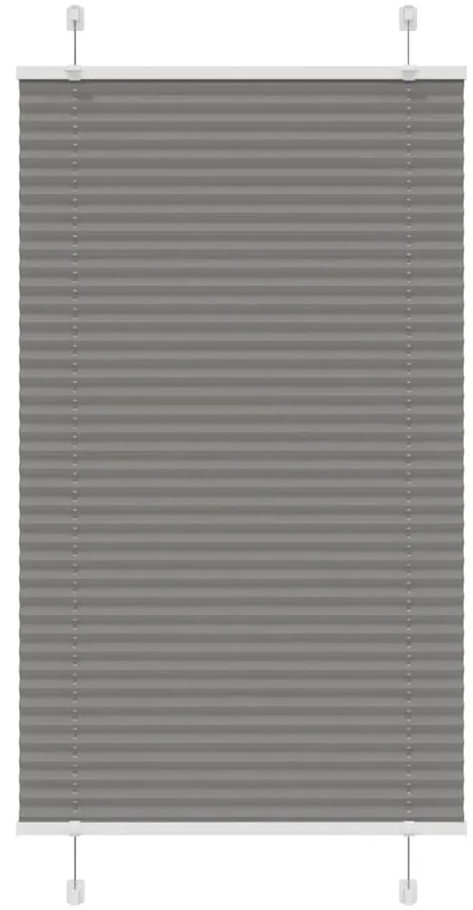vidaXL Πλισέ περσίδα Ανθρακί 80x150 cm Πλάτος υφάσματος 79,4 cm