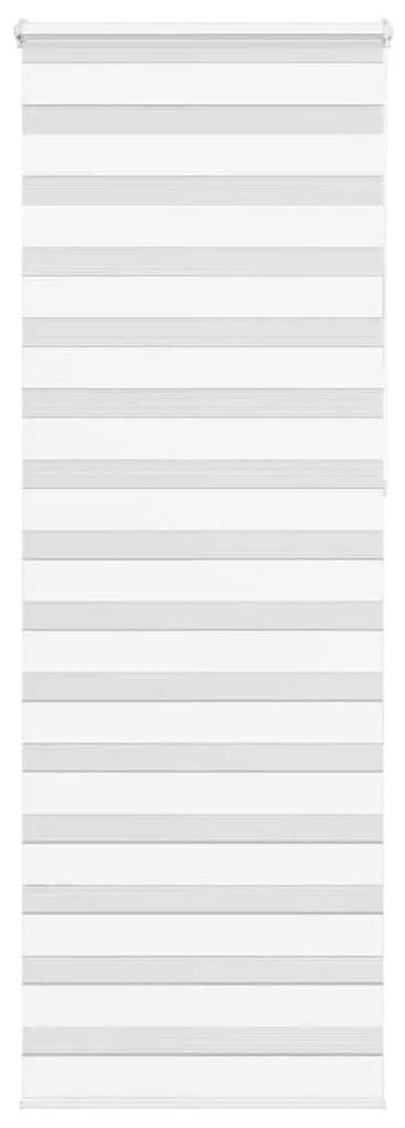 vidaXL Ζέβρα τυφλή Λευκό Πλάτος υφάσματος 80,9 εκ. Πολυεστέρας