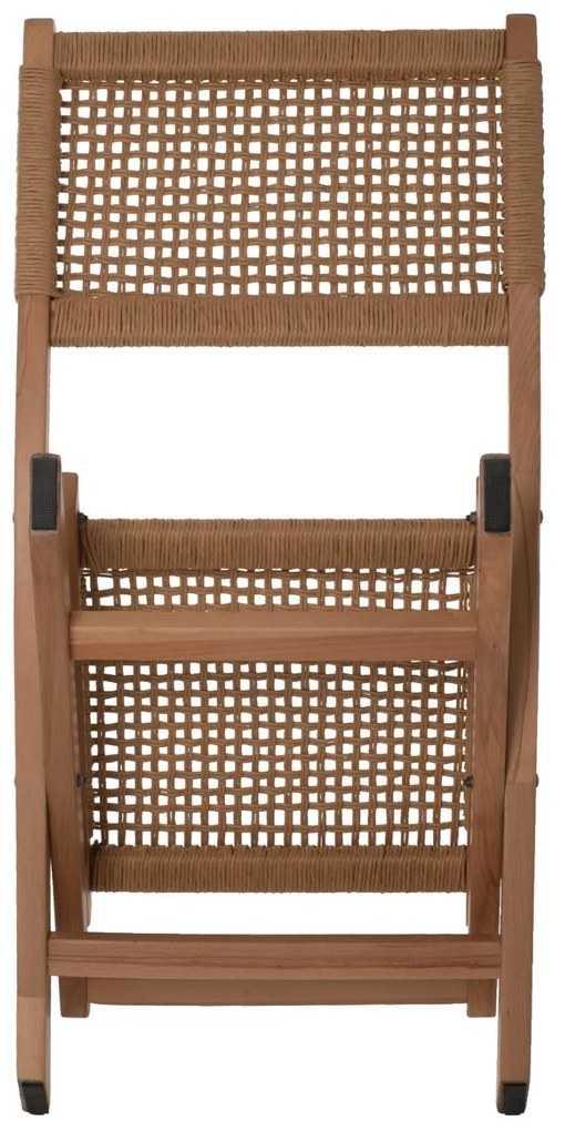 Καρέκλα C9411.01 Αναδιπλούμενη από Οξιά και Σχοινί Φυσικό 47x58x84Υεκ. 47x58x84 εκ.