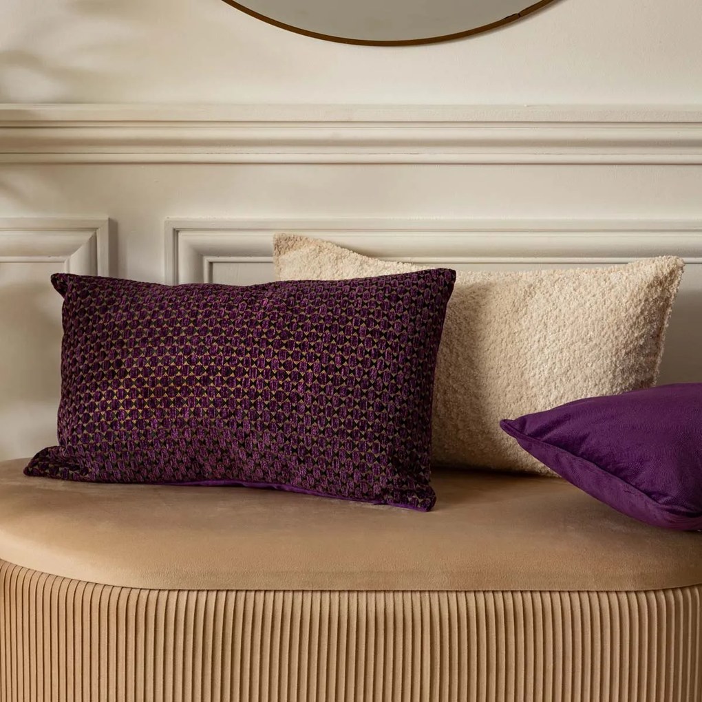 Διακοσμητικό Μαξιλάρι Βελουτέ 2 Όψεων (30x50) A-S Zaika Violet 204481C