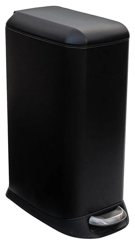 Κάδος Απορριμμάτων (21x39x57) Estia 20lt Slim Black Matte 01-9144