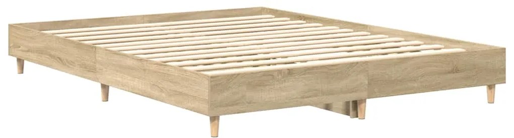 vidaXL Πλαίσιο Κρεβατιού Χωρ. Στρώμα Sonoma Δρυς 140x200εκ. Επ. Ξύλο