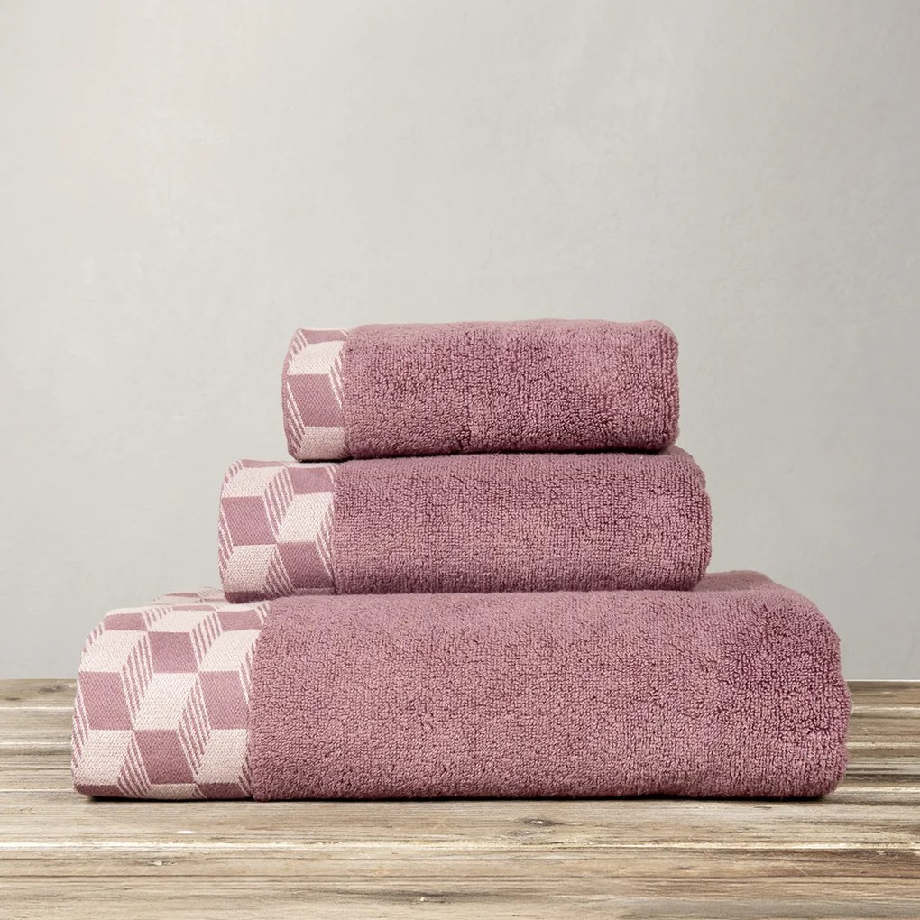 Πετσέτα Χεριών (40x60) Nima Luxe Apple Pink 600gsm