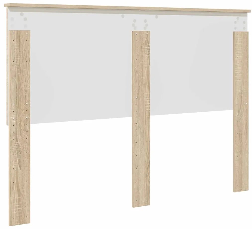 vidaXL Κεφαλάρι με κεφαλάρι Δρύς Sonoma 150 cm Επεξεργασμένο ξύλο
