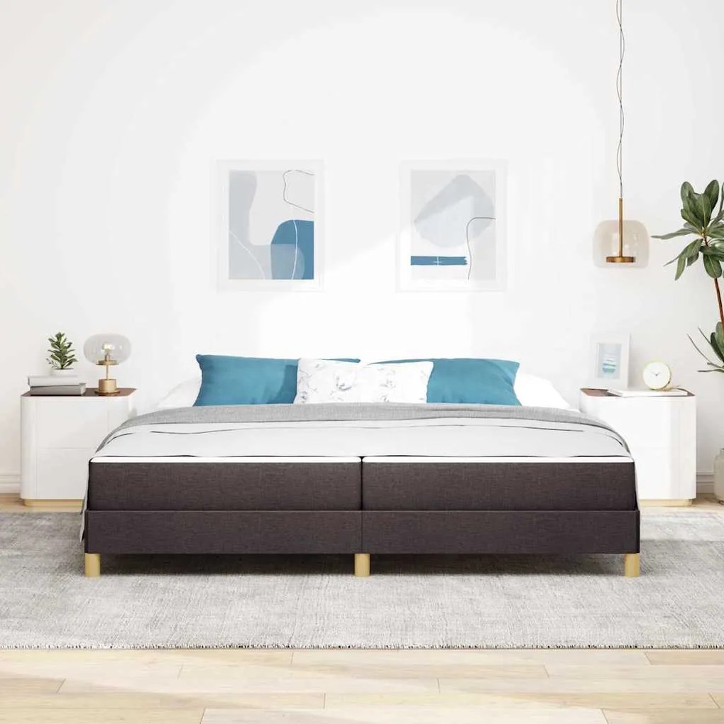 vidaXL Κρεβάτι με ελατήρια Καφέ 200 x 200 cm