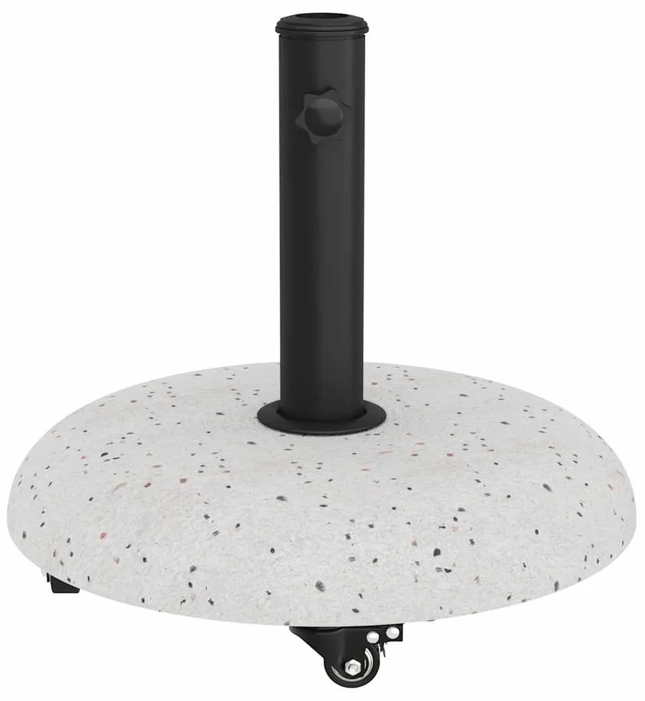 vidaXL Βάση ομπρέλας Άσπρη Πέτρα 45 x 45 x 40 cm Σκυρόδεμα