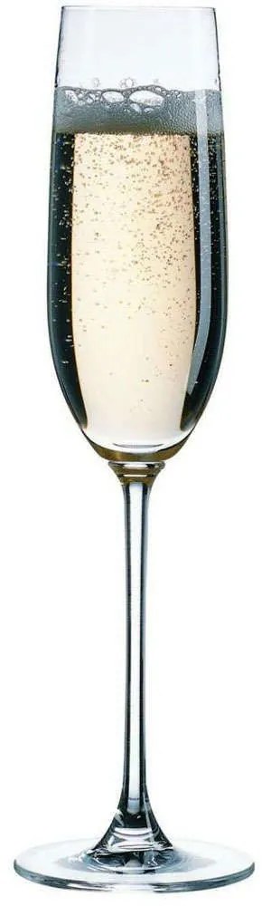 Ποτήρι Σαμπάνιας Nude Vintage (Σετ 6Τμχ) NU66112-6 Φ5x24,2cm 220ml Clear Espiel Crystal
