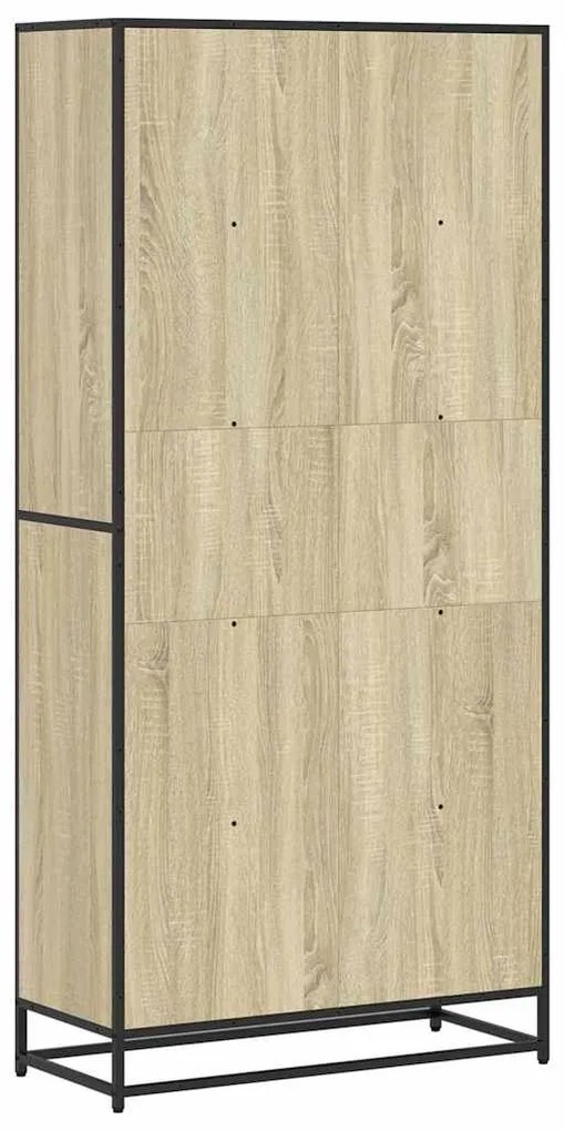 Βιβλιοθήκη Sonoma Oak 80,5x35x170,5 cm Ξύλινη κατασκευή - Καφέ