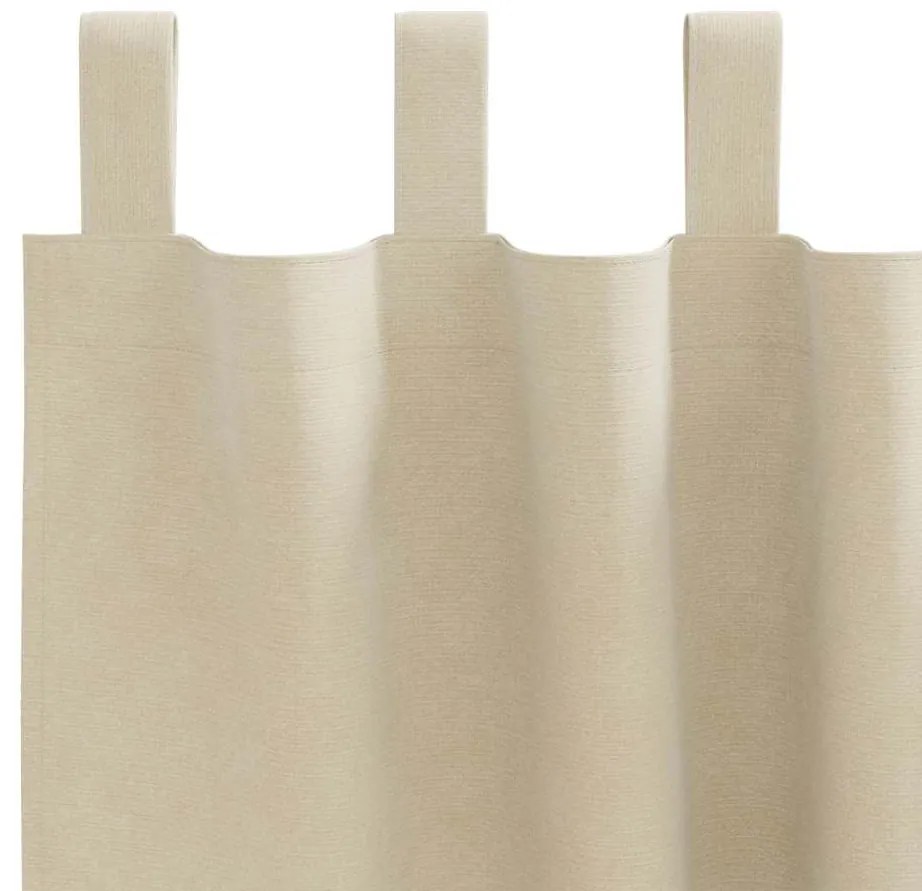 vidaXL Κουρτίνες με κουρτίνες 2 pcs Κρεμ 140 x 225 cm Βελούδο