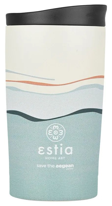 Estia 01-25618 Θερμος Travel mug Save the Aegean 350ml, Ecozen Horizon